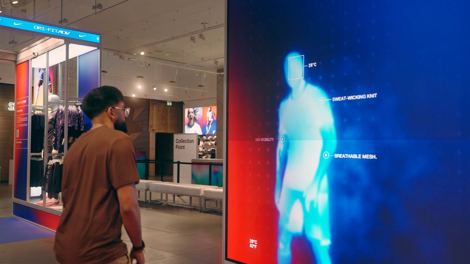 Nike DRI-fit installation in action